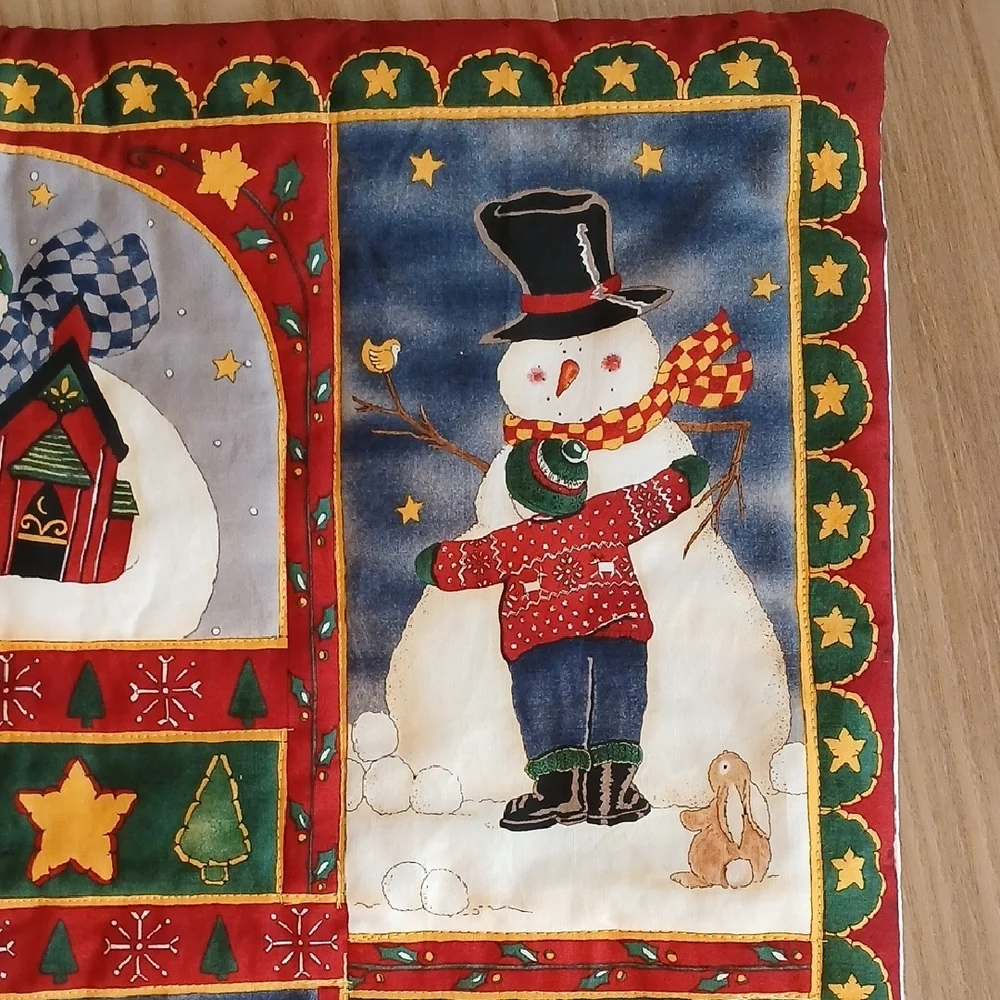 Handmade Snowman Christmas Wall Hanging 